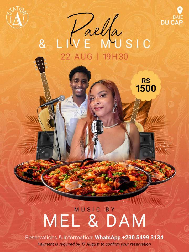 Station A   Paella and Live Music (Mel et Dam) 2026 08 22 POST